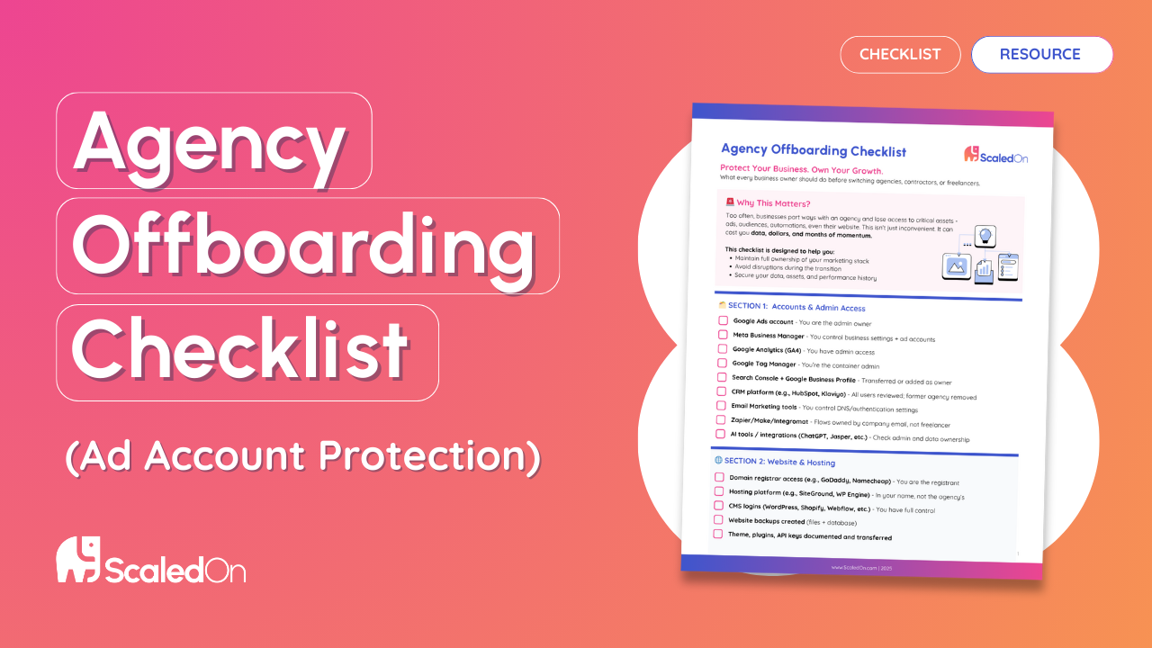 agency offboarding checklist