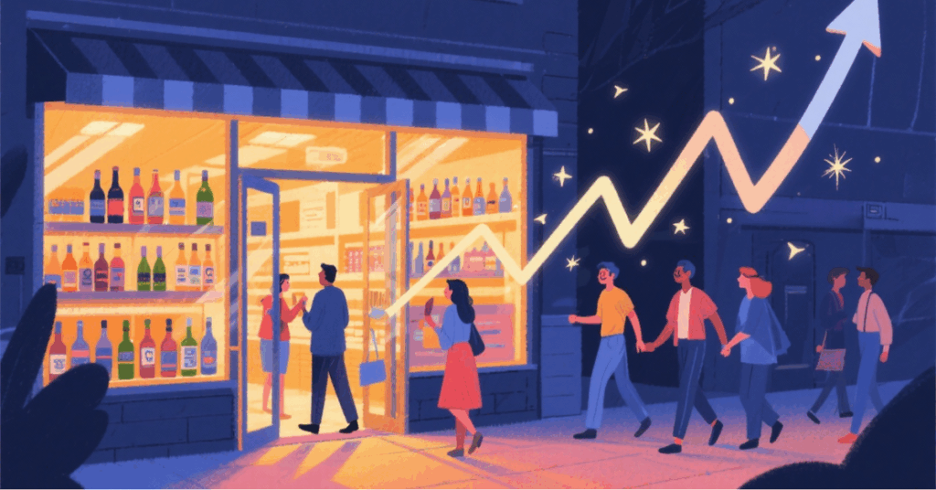 From Local Searches To Loyal Shoppers: 136K New Organic Users In One Year 6 liquor