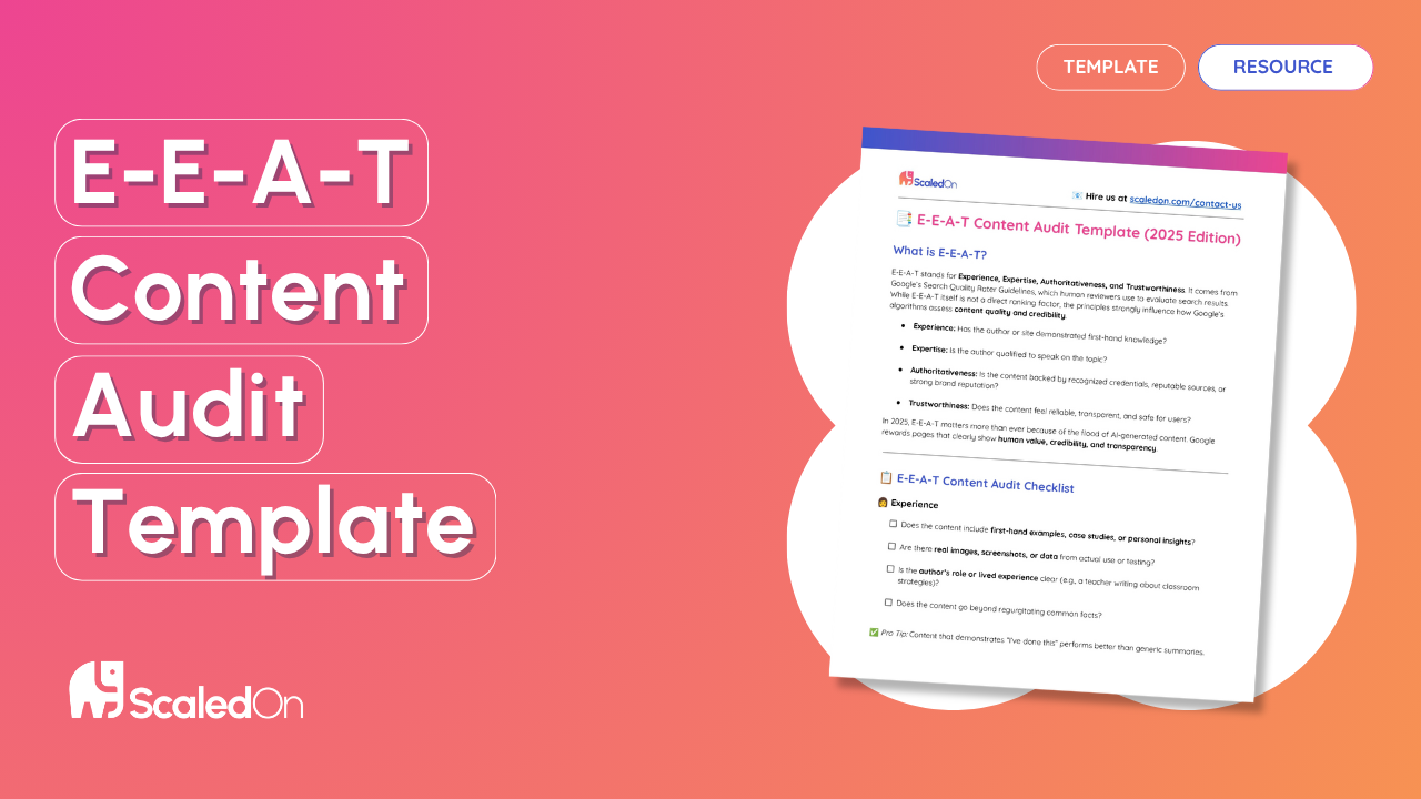 e e a t content audit template