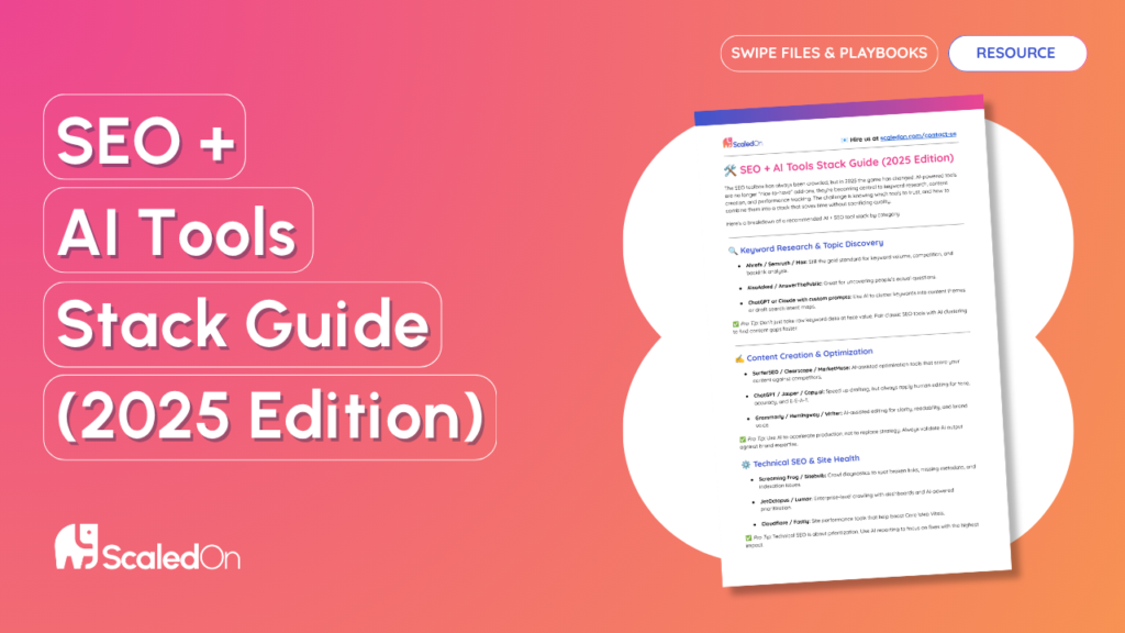 seo ai tools stack guide 2025 edition 1