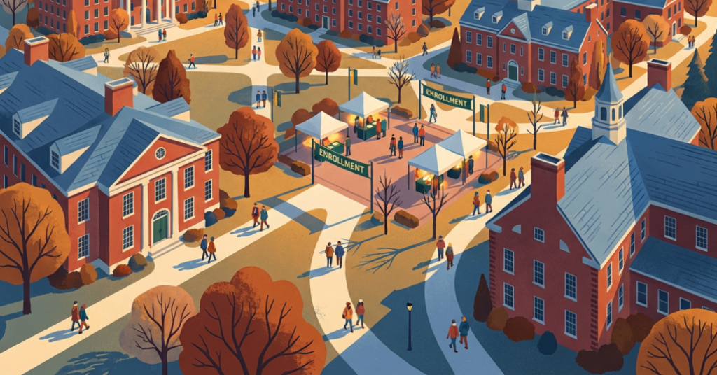 How A Continuing Education Institution Achieved Double-Digit Organic Growth In Just 6 Months 2 a top-view shot of a wide university