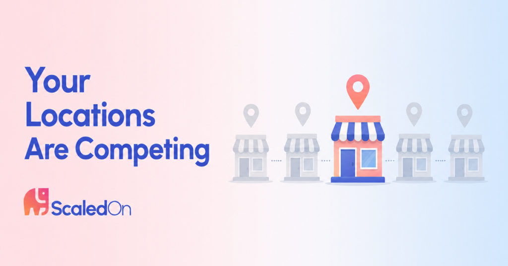 your locations are competing